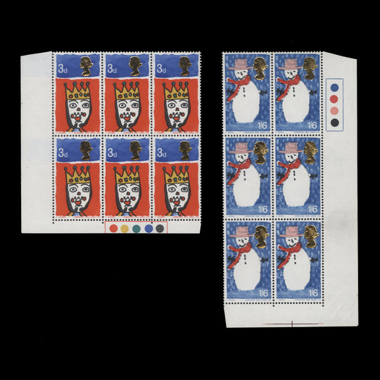 Great Britain 1966 (MNH) Christmas ordinary traffic light blocks