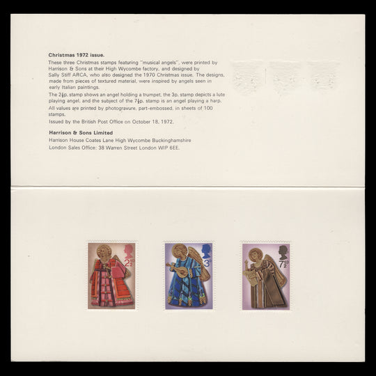 Great Britain 1972 Christmas presentation folder