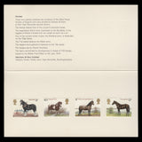 Great Britain 1978 Horses presentation folder