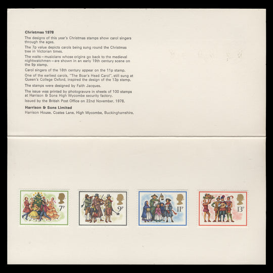 Great Britain 1978 Christmas presentation folder