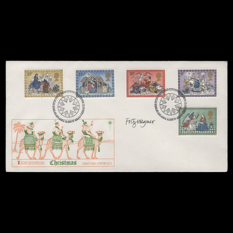 Great Britain 1979 Christmas first day cover signed by Fritz Wegner