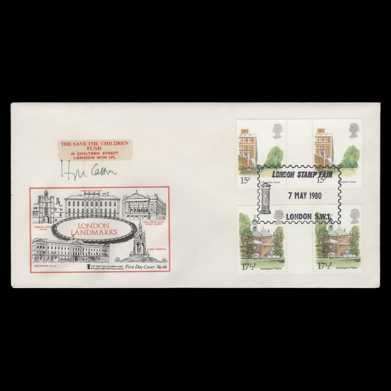 Great Britain 1980 London Landscapes first day cover signed by designer