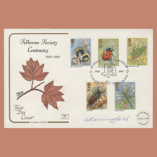 Great Britain 1985 Insects first day cover signed by Gordon Beningfield