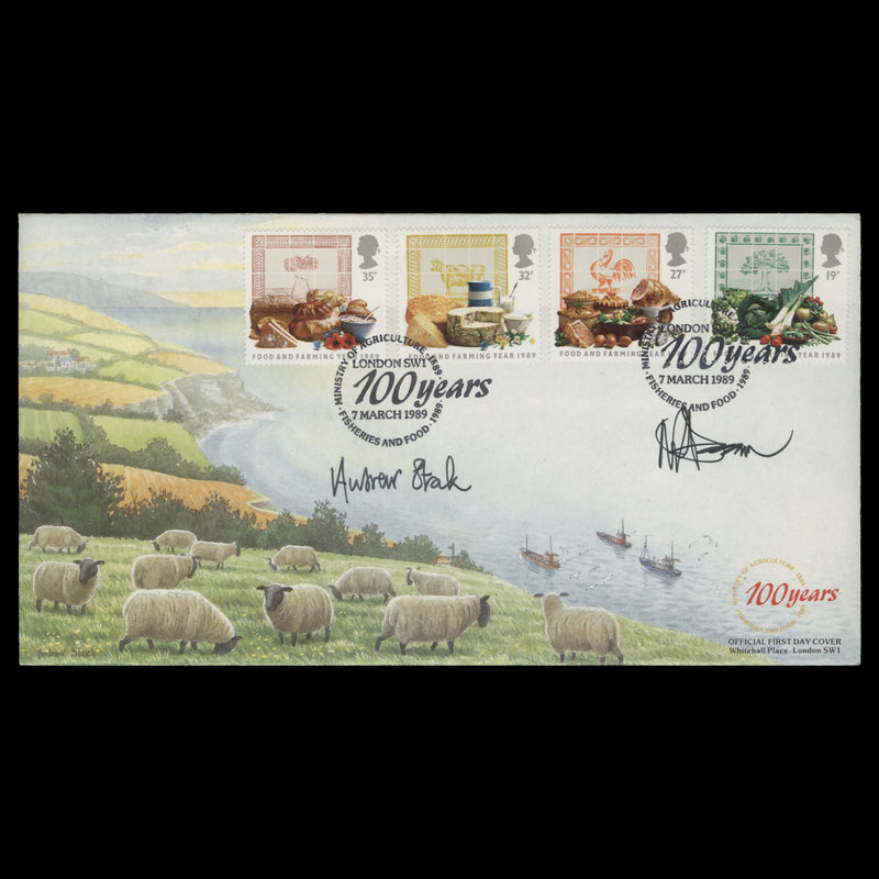 Great Britain 1989 Food and Farming Year first day cover signed by designers