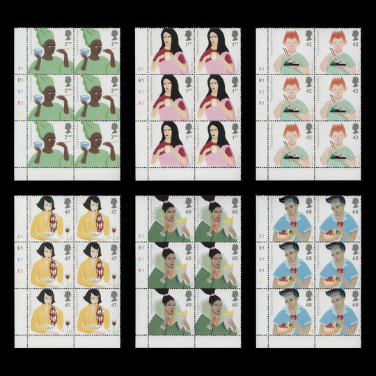 Great Britain 2005 (MNH) Changing Tastes cylinder blocks