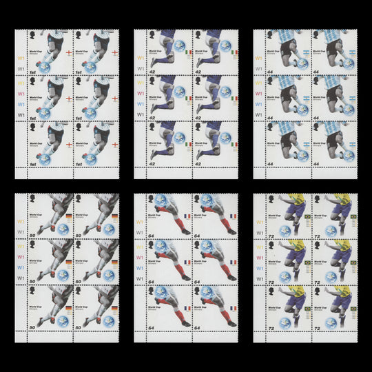 Great Britain 2006 (MNH) World Cup Football Championship, Germany cylinder blocks