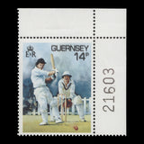 Guernsey 1986 (Variety) 14p Cricket with triple black