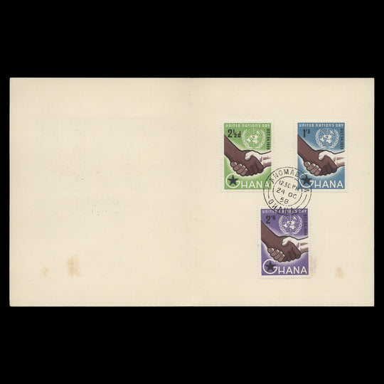 Ghana 1958 United Nations Day first day folder, ANOMABU