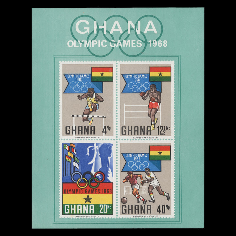 Ghana 1969 (MNH) Olympic Games, Mexico miniature sheet