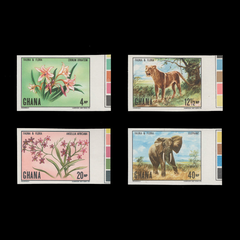 Ghana 1970 (MNH) Flora & Fauna imperf singles