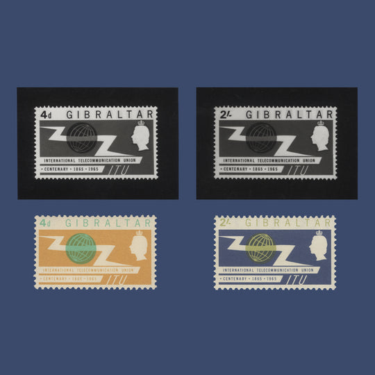 Gibraltar 1965 ITU Centenary photographic proofs