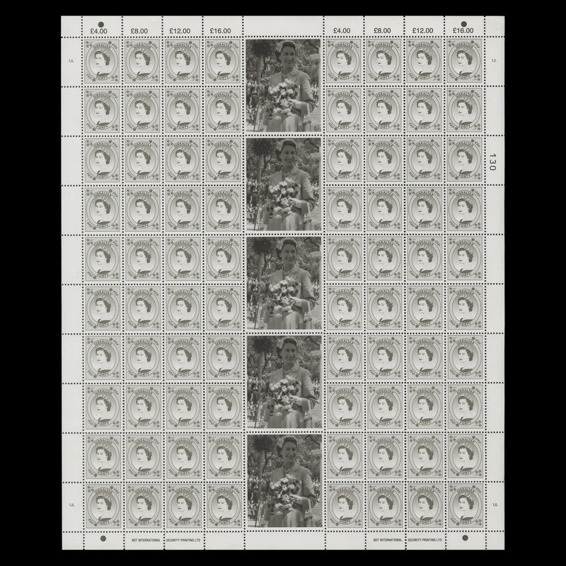 Gibraltar 1999 (MNH) 40p Queen Elizabeth II sheet of 80 stamps