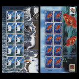 Gibraltar 2001 (MNH) Water & Nature sheetlets of ten stamps