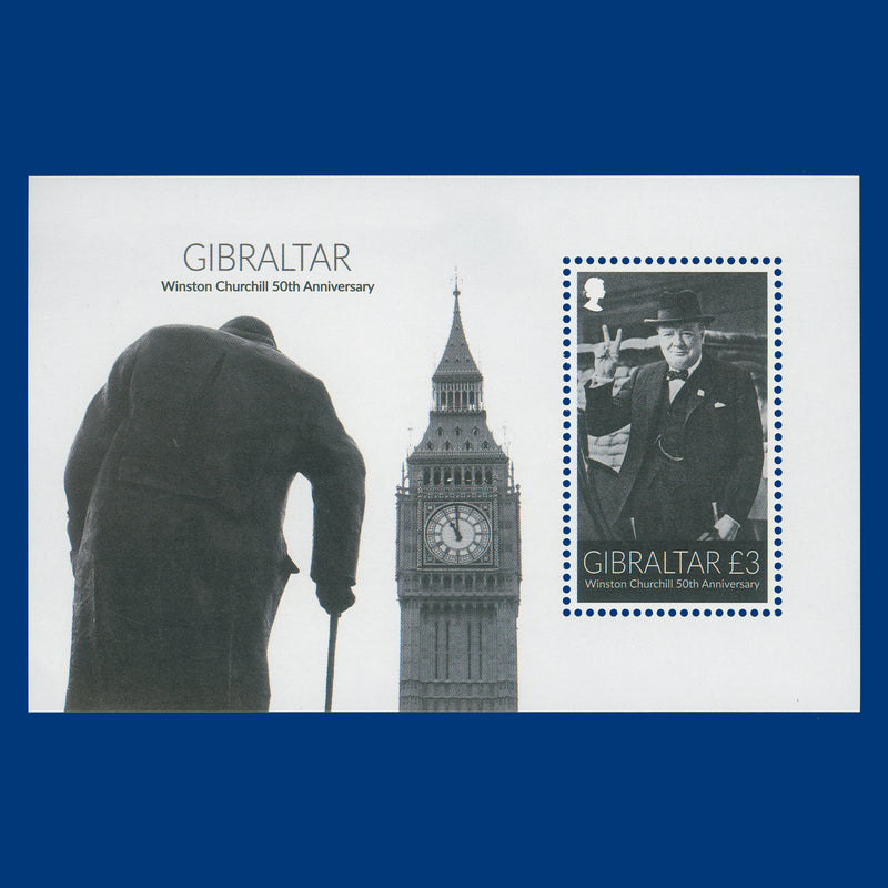 Gibraltar 2015 (MNH) Winston Churchill Death Anniversary miniature sheet