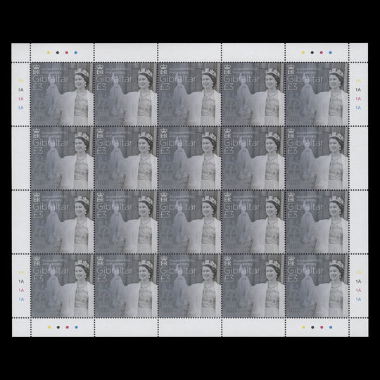 Gibraltar 2017 (MNH) Accession Anniversary sheets