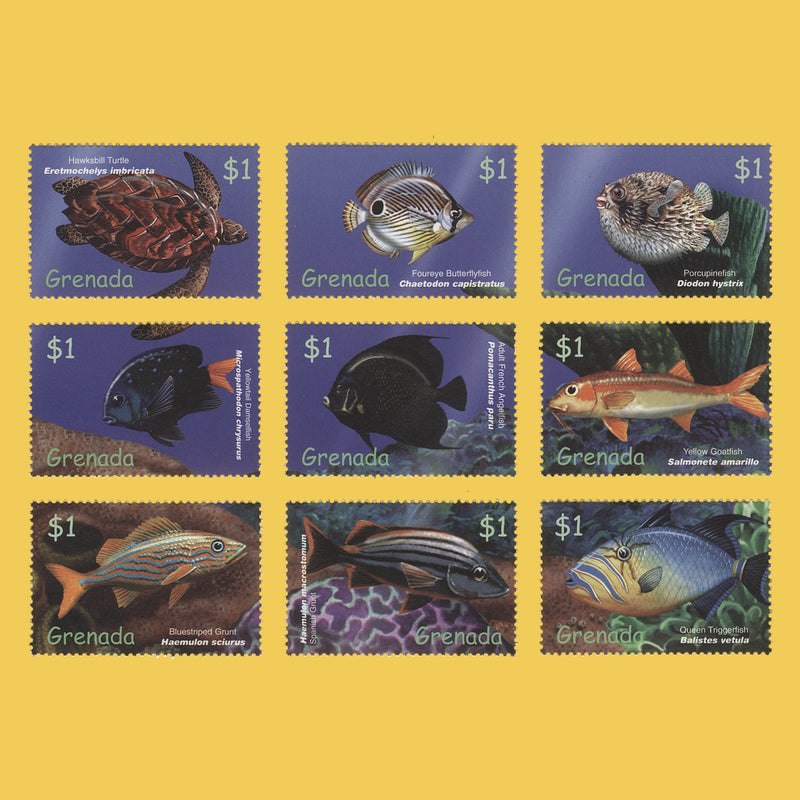 Grenada 2000 (MNH) Tropical Fish singles
