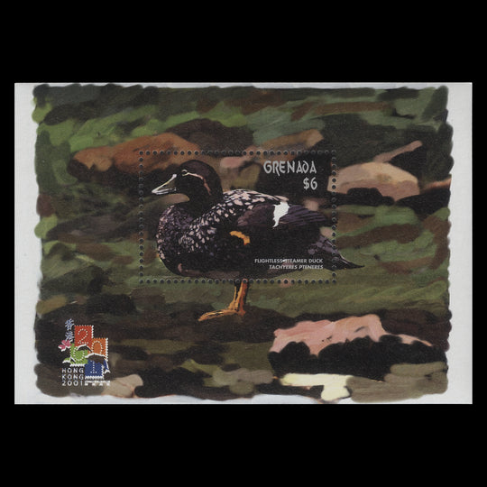 Grenada 2001 (MNH) $6 Flightless Steamer Duck miniature sheet