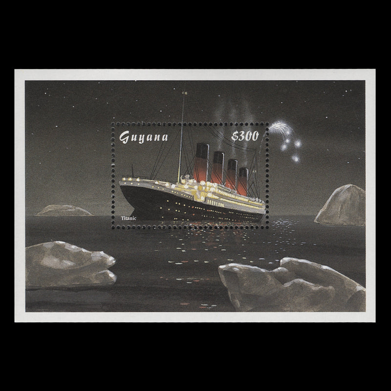 Guyana 1998 (MNH) $300 Sinking of the Titanic Anniversary miniature sheet