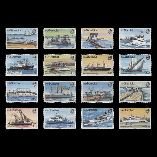 Gambia 1983 (MNH) River Craft definitives