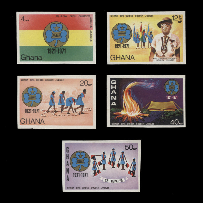 Ghana 1971 (Variety) Girl Guides Golden Jubilee imperforate set