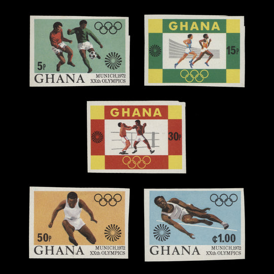 Ghana 1972 (MNH) Olympic Games, Munich imperforate set