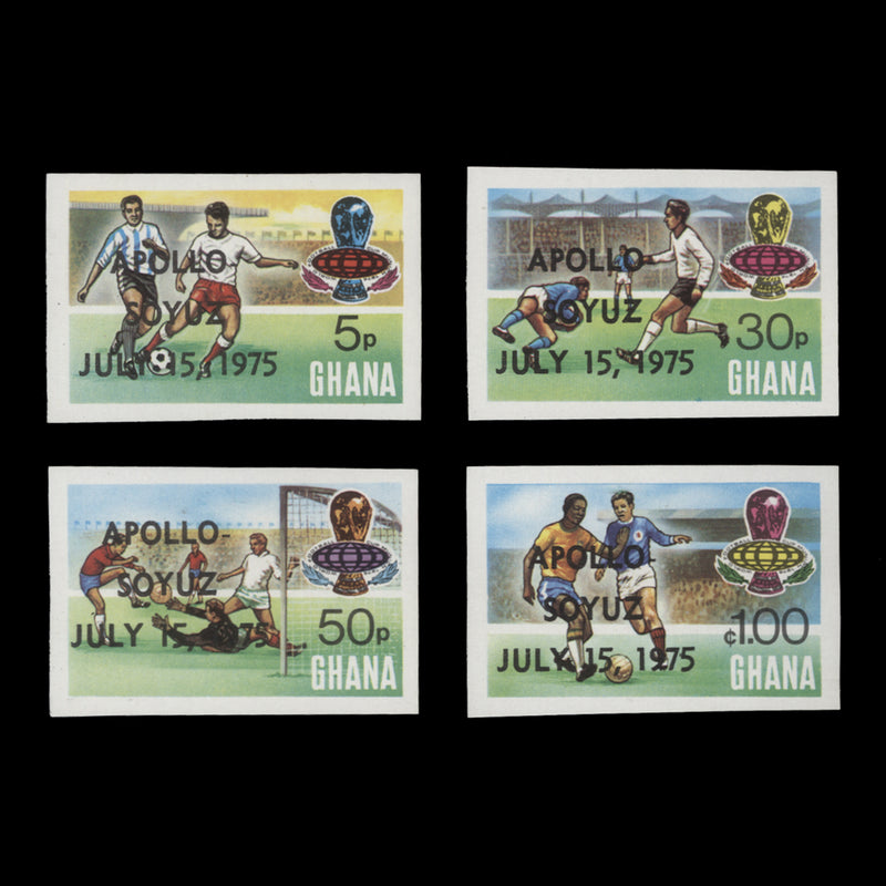 Ghana 1975 (Variety) Apollo-Soyuz Space Link imperforate set