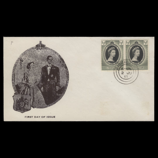 Gibraltar 1953 Coronation first day cover