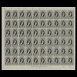 Gibraltar 1953 (MNH) ½d Coronation plate 1B–5B pane of 60 stamps