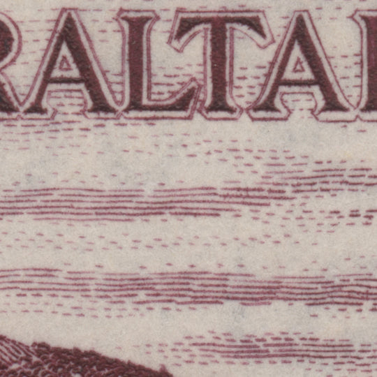 Gibraltar 1953 (Variety) 5d Airport block with re-entry, doubling of 'ALTA'