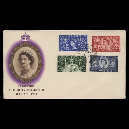 Great Britain 1953 Coronation first day cover, BLACKBURN