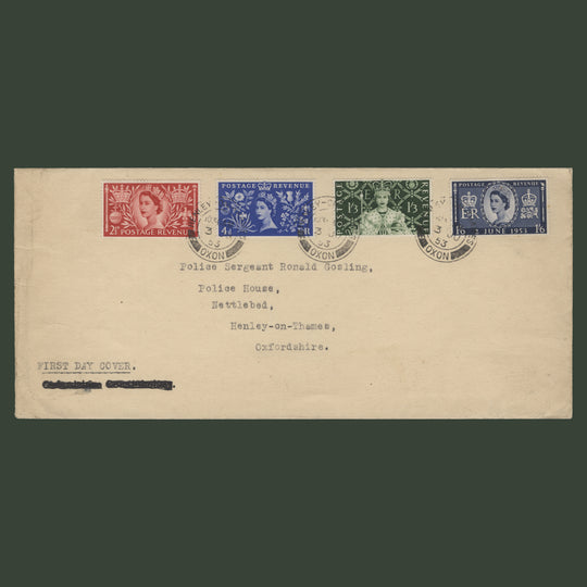 Great Britain 1953 Coronation first day cover, OXON