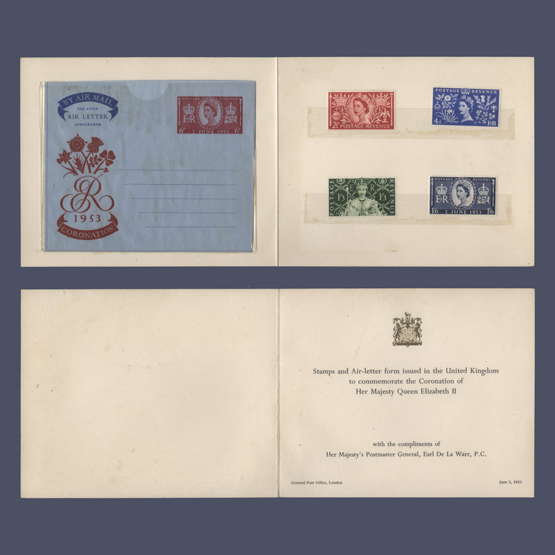 Great Britain 1953 Coronation presentation folder