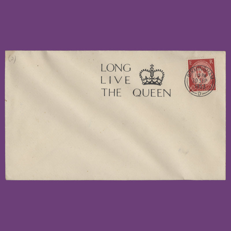 Great Britain 1953 Coronation slogan postmark trial