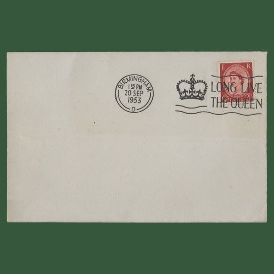 Great Britain 1953 Coronation slogan postmark trial