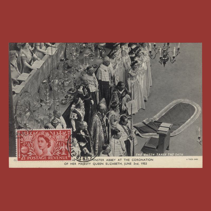 Great Britain 1953 (FDC) 2½d Coronation, CAVERSAHM ROAD