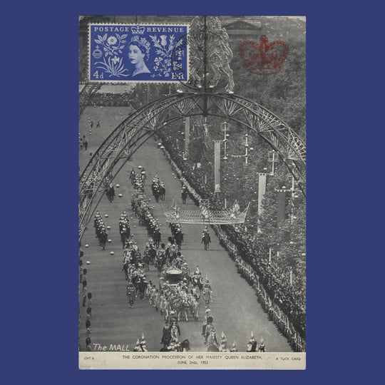 Great Britain 1953 (FDC) 4d Coronation, READING