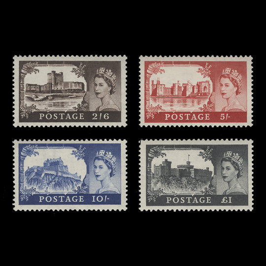 Great Britain 1955 (MNH) Castle definitives, Waterlow