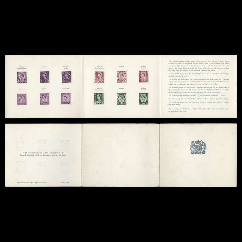 Great Britain 1958 Administrative Telegraph & Telephone Conference presentation folder