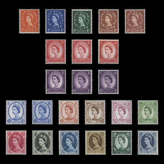 Great Britain 1960-67 (MNH) Phosphor Wilding Definitives, multiple crowns watermark