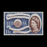 Great Britain 1960 (MNH) 1s6d CEPT with brown shift