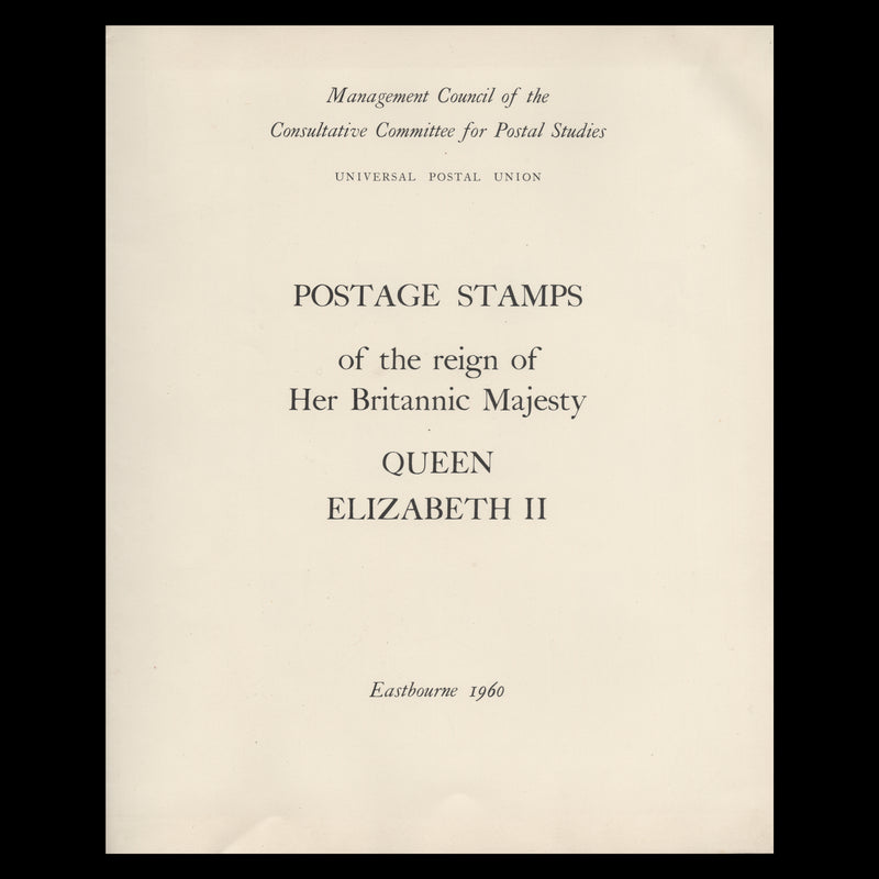 Great Britain 1960 UPU Consultative Committee, Eastbourne  presentation folder