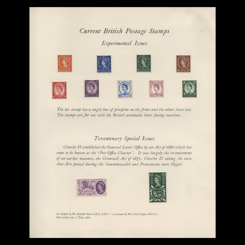 Great Britain 1960 UPU Consultative Committee, Eastbourne  presentation folder