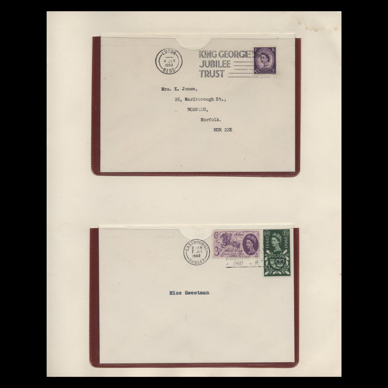 Great Britain 1960 UPU Consultative Committee, Eastbourne  presentation folder