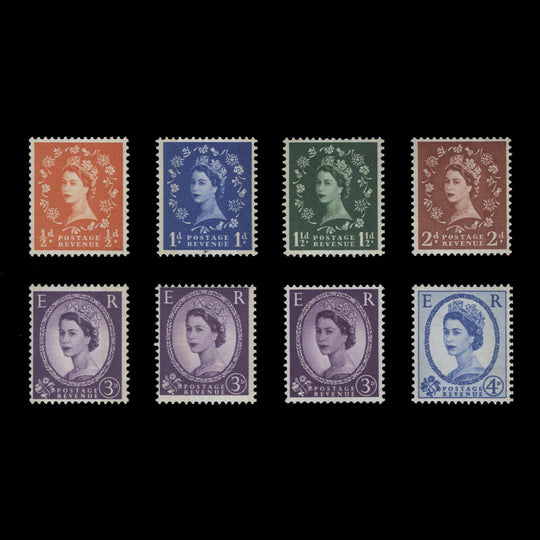 Great Britain 1961-67 (MNH) Phosphor Wilding Definitives with sideways watermark