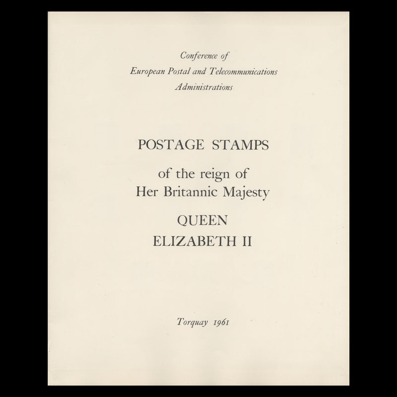 Great Britain 1961 CEPT, Torquay presentation folder