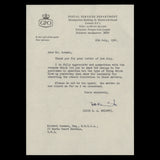 Great Britain 1961 CEPT correspondence between the GPO and Michael Goaman