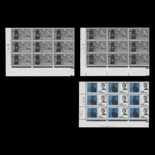 Great Britain 1965 (MLH) Lister Centenary ordinary cylinder blocks