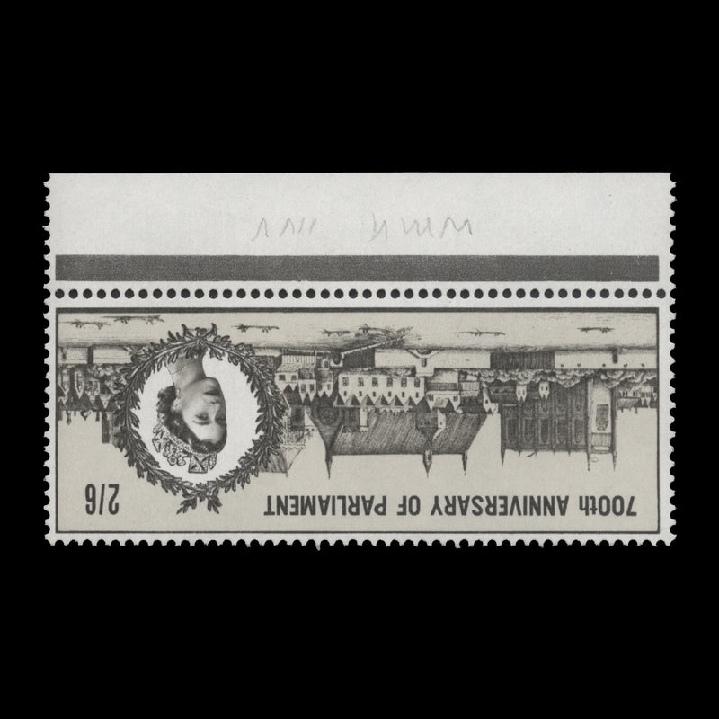 Great Britain 1965 (Variety) 2s6d Parliament with inverted watermark