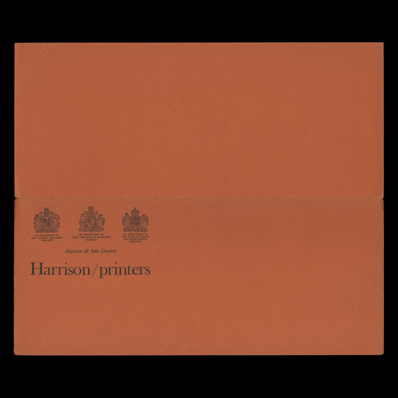 Great Britain 1966 Hastings presentation card signed by Ernest Handyside Harrison