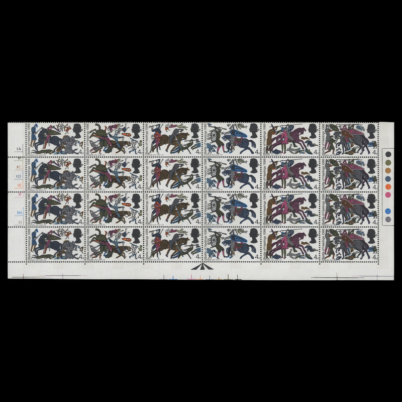 Great Britain 1966 (Variety) 4d Hastings phosphor block missing green